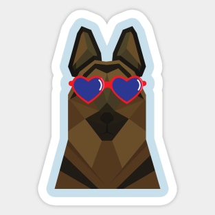 Cool German Shepherd Sticker